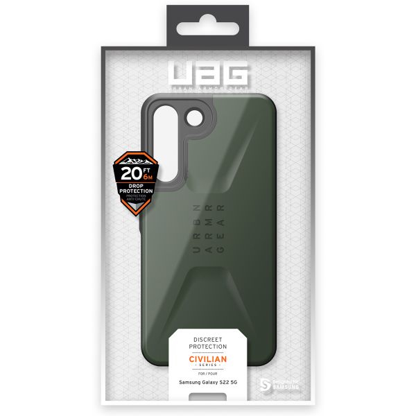 UAG Civilian Backcover für das Samsung Galaxy S22 - Olive