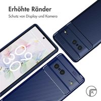 imoshion Carbon-Hülle für das Google Pixel 7 - Blau