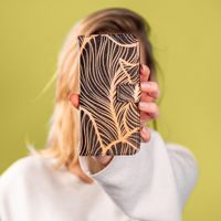 imoshion Design TPU Klapphülle Samsung Galaxy S10 - Golden Leaves
