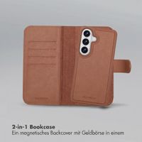 Selencia Olyn Abnehmbare Bookcase mit MagSafe Samsung Galaxy S26 - Braun