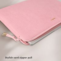 Selencia Cord Laptop Hülle 13-14 Zoll - Laptop Sleeve - Soft Blush