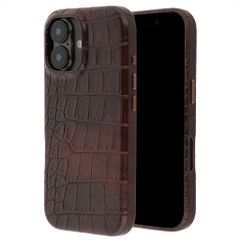 Selencia Croco Backcover mit MagSafe Apple iPhone 17 - Choco Brown