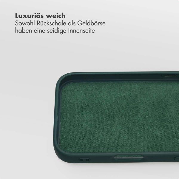 Selencia Olyn Abnehmbare Bookcase mit MagSafe Apple iPhone 16e - Grün