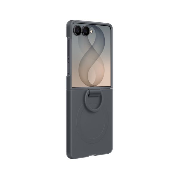 Samsung Silicone Magnet Cover Ring Samsung Galaxy Z Flip 8 - Black