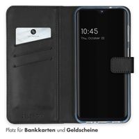 Selencia Echtleder Klapphülle Samsung Galaxy A14 (5G/4G) - Schwarz