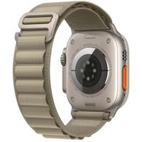 WiWu Alpine nylonarmband für das  Apple Watch Series 1 t/m 11 / SE / Ultra (44/45/46/49 mm) - Olive Green