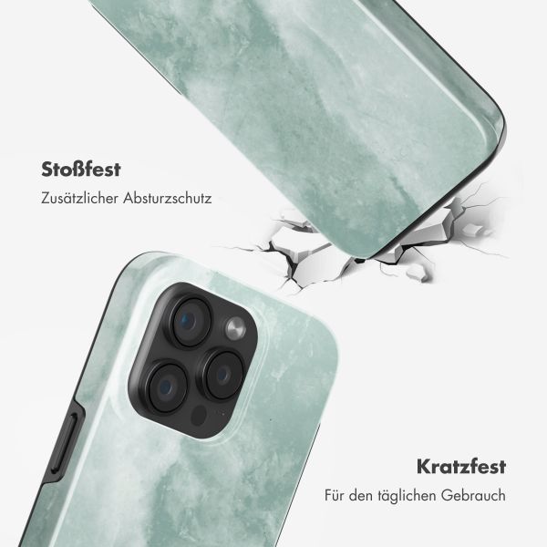 Selencia Vivid Rückabdeckung mit MagSafe Apple iPhone 15 Pro - Marble Grayed Jade