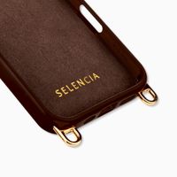 Selencia Rivièra Backcover mit MagSafe mit abnehmbaren Haken Apple iPhone 16 Pro - Choco Brown