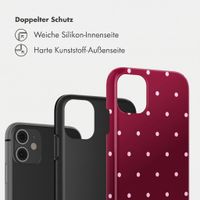 Selencia Vivid Back Cover Apple iPhone 11 - Happy Dots Burgundy