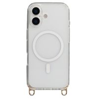 Selencia Rivièra MagSafe Backcover mit abnehmbarem Haken Apple iPhone 16 - Transparent