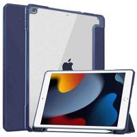 imoshion Trifold Hardcase Klapphülle Apple iPad 9 (2021) 10.2 Zoll / iPad 8 (2020) 10.2 Zoll / iPad 7 (2019) 10.2 Zoll - Dunkelblau