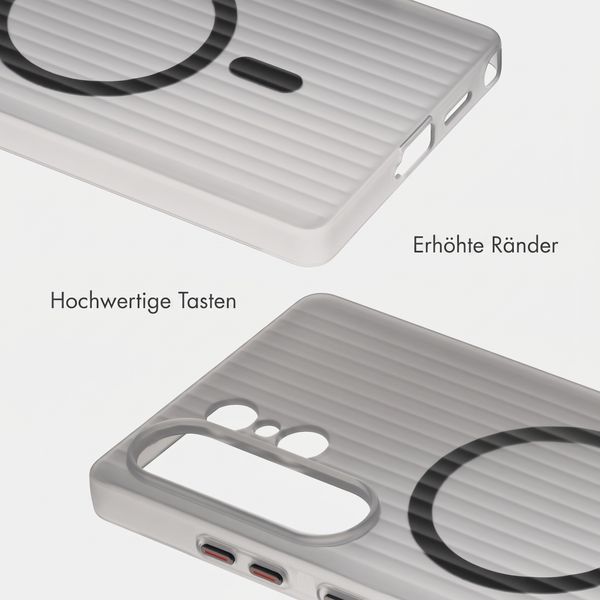 Accezz Lite Backcover mit MagSafe | Fluted | Samsung Galaxy S25 Ultra - Grau