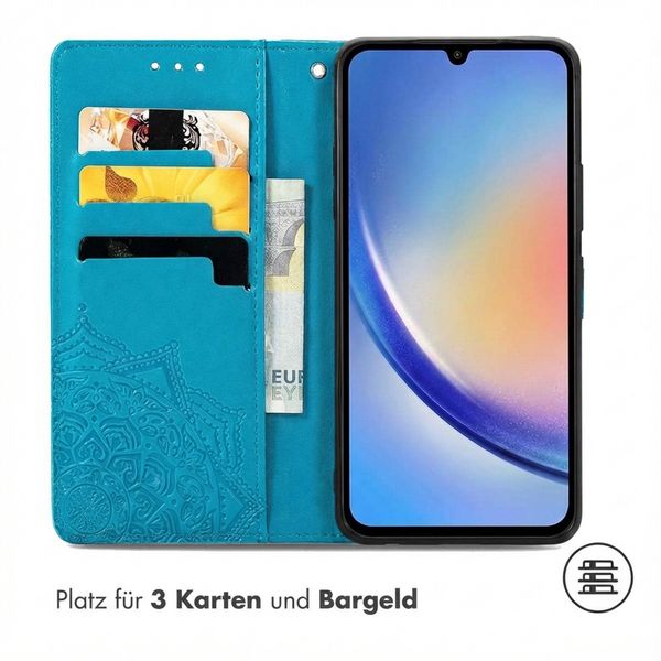 imoshion Mandala Klapphülle Samsung Galaxy A35 - Türkis