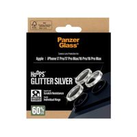 PanzerGlass Kameraprotektor Hoops Optic Rings für das Apple iPhone 17 Pro / Apple iPhone 17 Pro Max - Glitzersilber