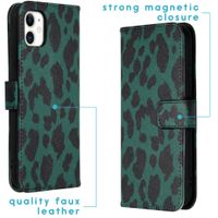 imoshion Design TPU Klapphülle für das iPhone 11 - Green Leopard