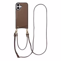 Selencia Nova HandyHülle mit Kordel und Kartenhalter Apple iPhone 17 - Mocha Brown