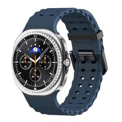 imoshion Ocean Silikonarmband für das  Samsung Galaxy Watch 8 (40/44mm) / Classic (46mm) - Dunkelblau