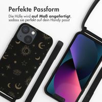 imoshion Silikonhülle design mit Band für das iPhone 13 Mini - Sky Black