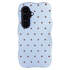 Selencia Vivid Wavy Backcover mit MagSafe Samsung Galaxy S26 - Happy Dots Digital Sky