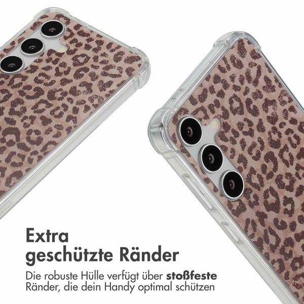 imoshion Design Hülle mit Band Samsung Galaxy S24 - Leopard Mood