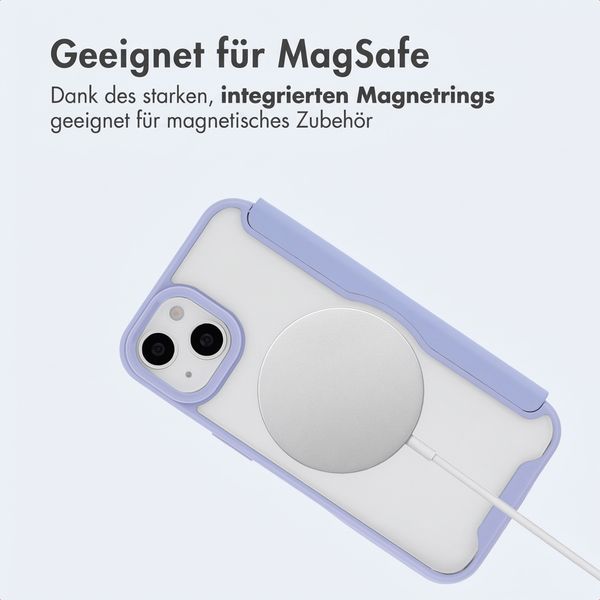 imoshion Transparente Bookcase mit MagSafe Apple iPhone 14 / 13 - Lila