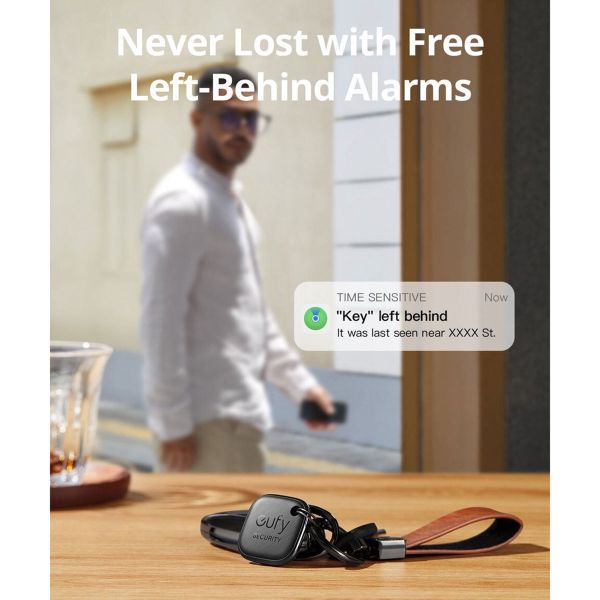 Eufy Smart Tracker Link - Bluetooth-Tracker für iOS - 4 Pack - Schwarz