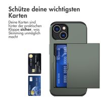 imoshion Backcover mit Kartenfach Apple iPhone 15 - Dunkelgrün