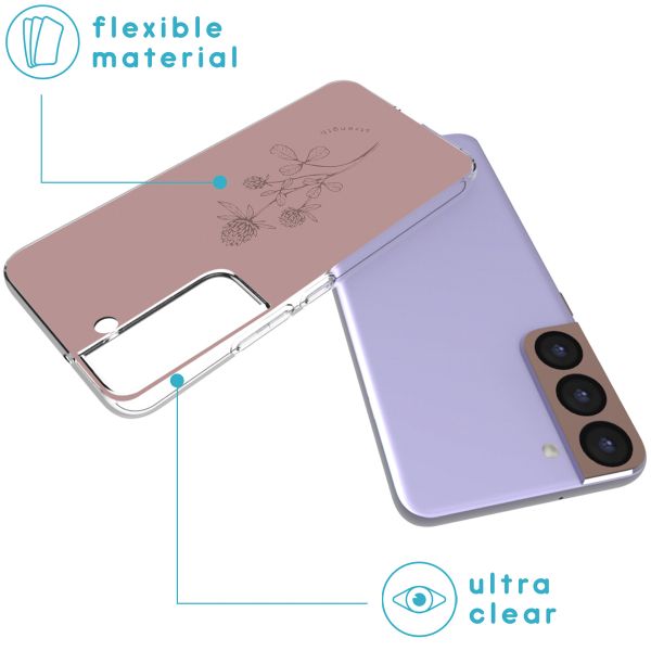 imoshion Design Hülle Samsung Galaxy S22 - Floral Pink