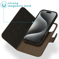 imoshion Entfernbare 2-1 Luxus Klapphülle Apple iPhone 16 Pro Max - Schwarz