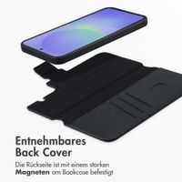 Accezz 2-in-1 Klapphülle aus Leder mit MagSafe Samsung Galaxy A36 / A56 - Onyx Black