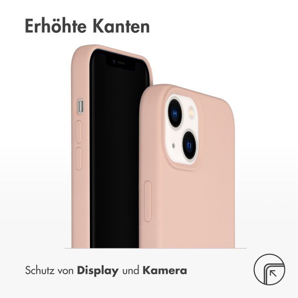 Accezz Liquid Silikoncase für das iPhone 14 - Rosa