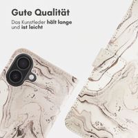 imoshion Design Klapphülle Apple iPhone 16 - Sandy Marble