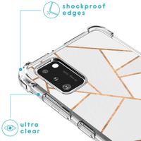 imoshion Design Hülle mit Band für das Samsung Galaxy A41 - White Graphic