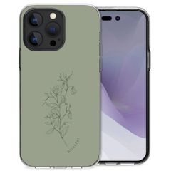 imoshion Design Hülle für das iPhone 14 Pro Max - Floral Green