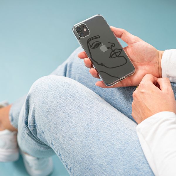 imoshion Design Hülle Samsung Galaxy A50 / A30s - Abstraktes Gesicht