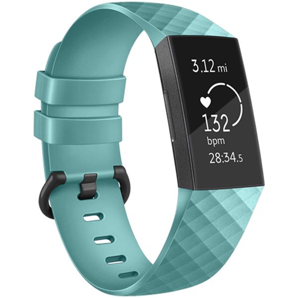 imoshion Silikonband für die Fitbit Charge 3 / 4 - Türkis