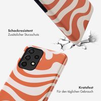 Selencia Vivid Tough Back Cover für das Samsung Galaxy A52(s) (5G/4G) - Dream Swirl Orange