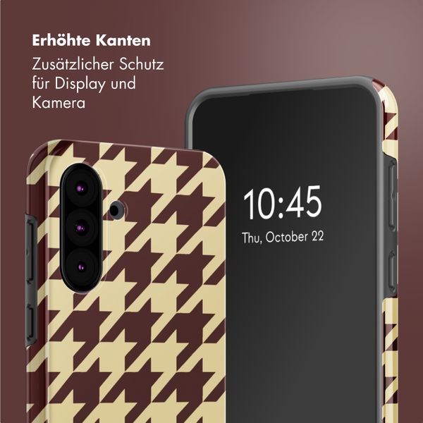 Selencia Vivid Back Cover Samsung Galaxy A36 / A56 - Pied-de-Poule