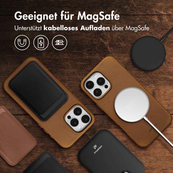 Accezz Vintage Leather Magsafe Backcover Apple iPhone 16 Pro Max - Tabacco Cognac
