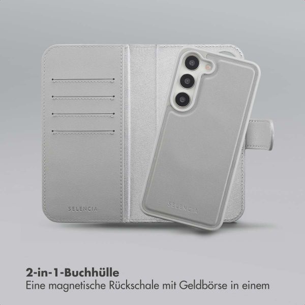Selencia Olyn Abnehmbare Bookcase mit MagSafe Samsung Galaxy S23 - Grau