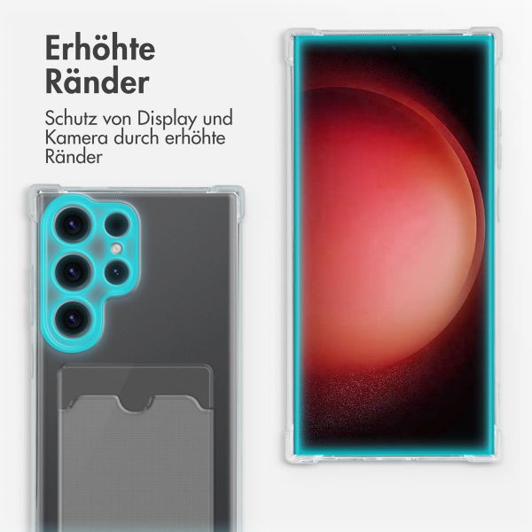 imoshion Soft Case Back Cover mit Kartenfach Samsung Galaxy S24 Ultra - Transparent