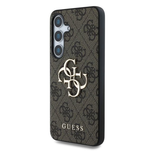 Guess 4G Metal Logo Back Cover Samsung Galaxy S25 Plus - Braun