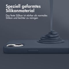 Accezz Liquid Silikoncase für das Samsung Galaxy S24 - Dunkelblau