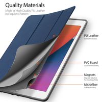 Dux Ducis Domo Klapphülle Apple iPad 9 (2021) 10.2 Zoll / iPad 8 (2020) 10.2 Zoll / iPad 7 (2019) 10.2 Zoll - Dunkelblau