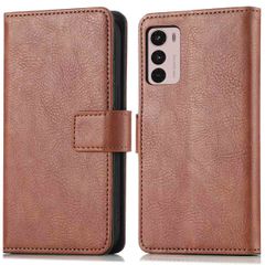 imoshion Luxuriöse Klapphülle Motorola Moto G42 - Braun