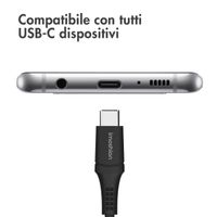 imoshion Braided USB-C-zu-USB-C Kabel- 2 Meter - Schwarz