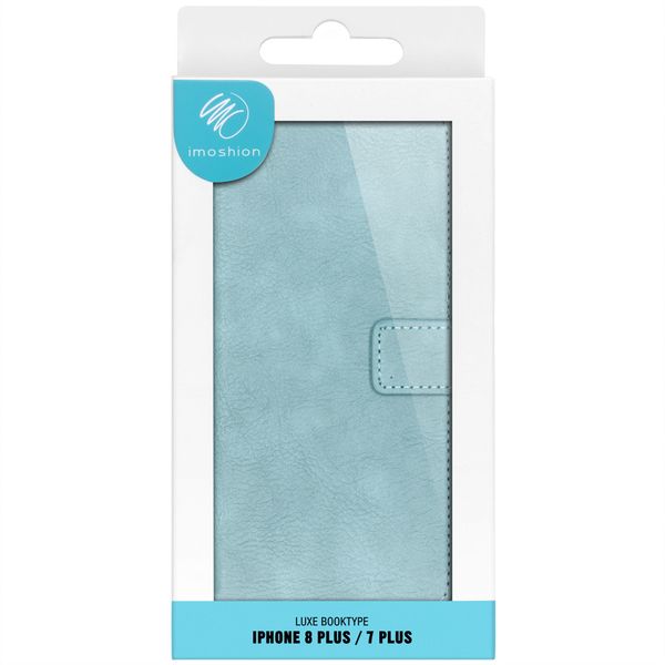 imoshion Luxuriöse Klapphülle Apple iPhone 8 Plus / 7 Plus - Hellblau