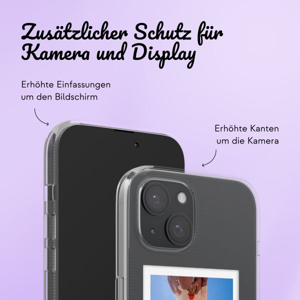 Hülle mit eigenem Foto und/oder Text Apple iPhone 15 - Polaroid