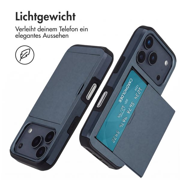 imoshion Backcover mit Kartenfach Apple iPhone 18 Pro Max / 17 Pro Max - Dunkelblau