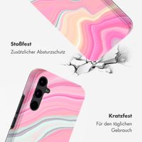 Selencia Vivid Tough Back Cover für das Samsung Galaxy A34 - Pastel Lipstick Marble